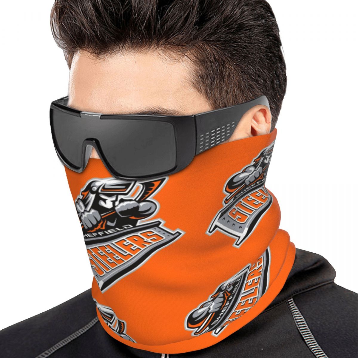 Neck Gaiter Face Cover - シェフィールド・スティラーズ バンダナ ネックカバー プリント ラップマスク スカーフ