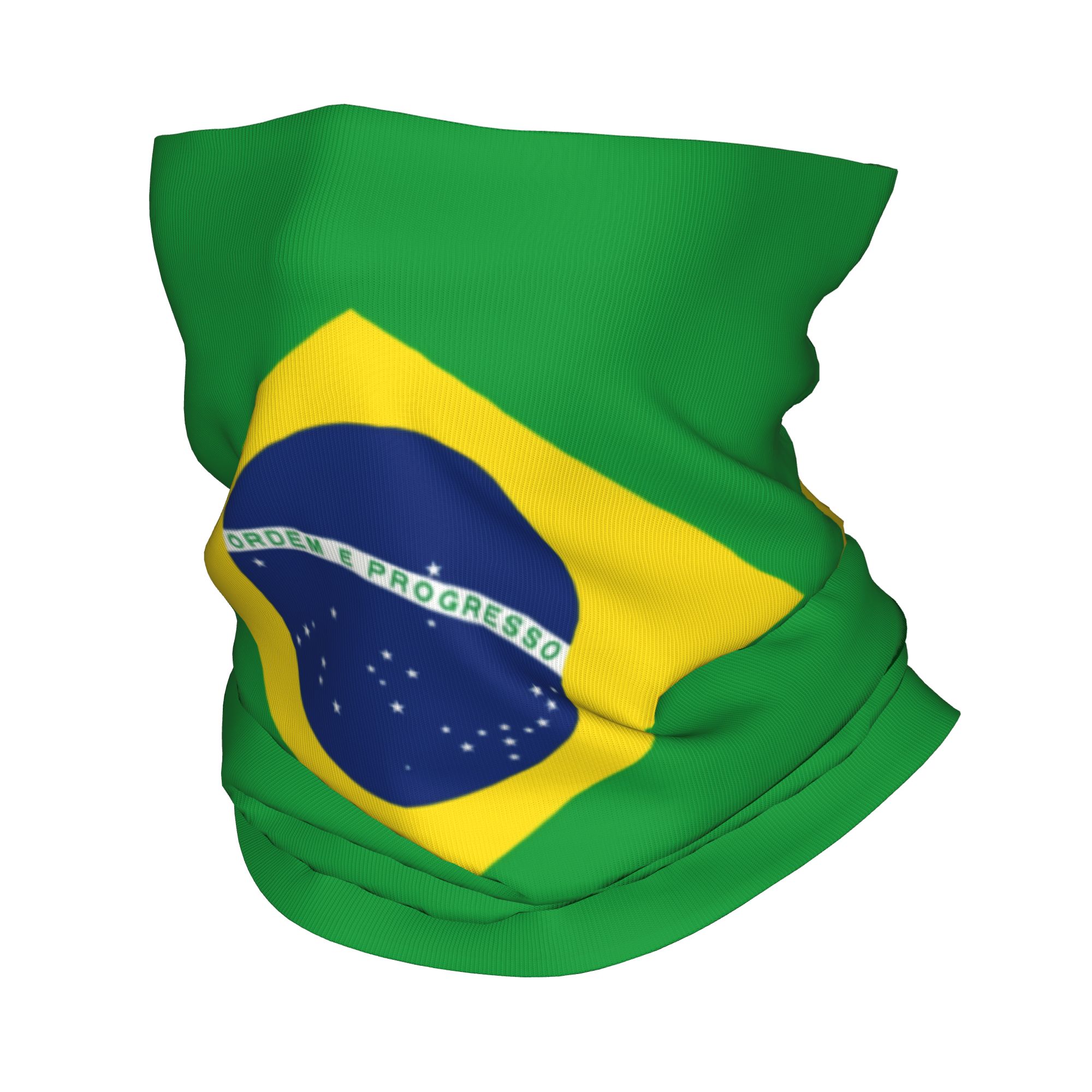 カスタムブラジル国旗バンダナネックウォーマー男女兼用冬スキー - Neck Gaiter Face Cover のレビューと価格
