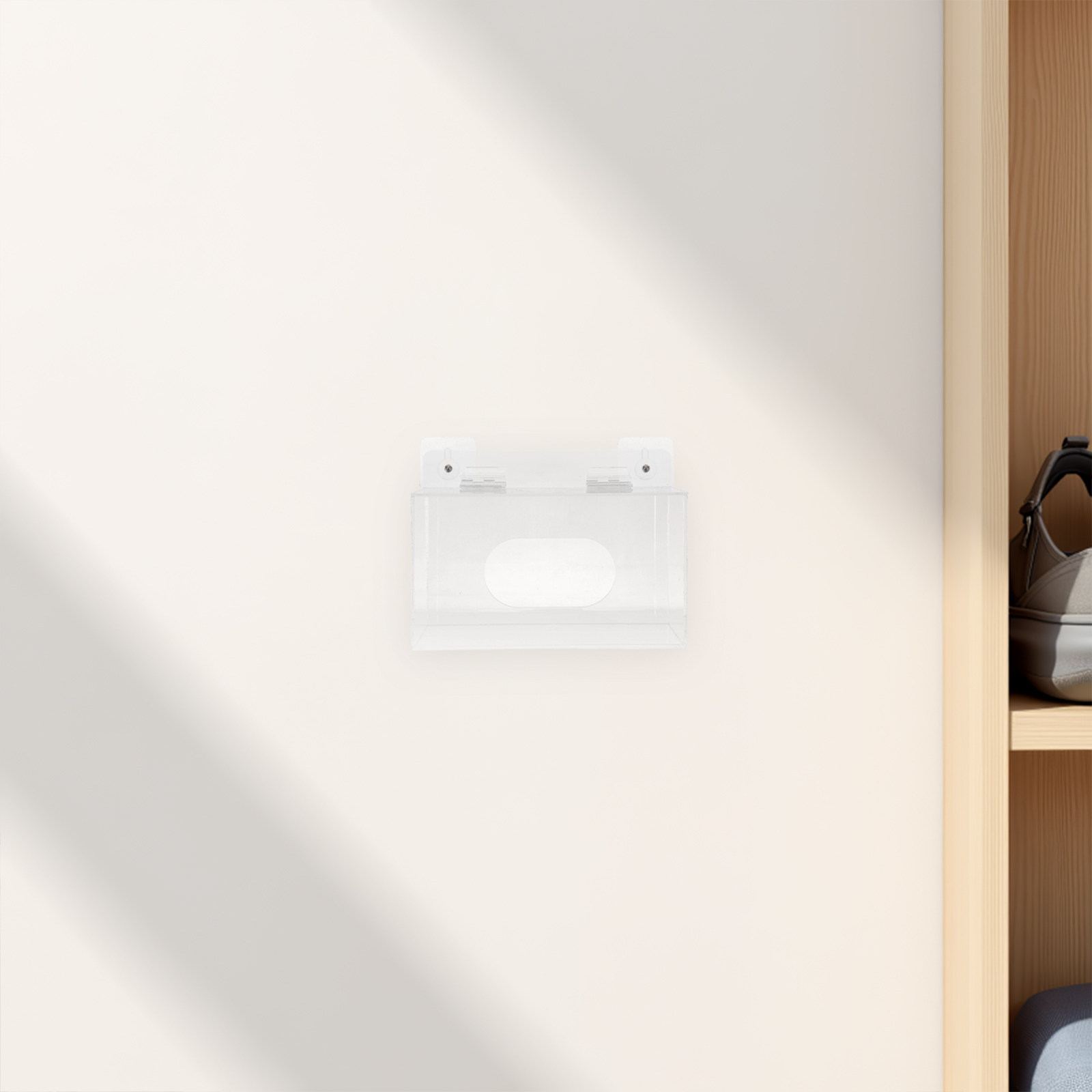 アクリル製フェイスマスクオーガナイザー 壁掛け収納ボックス  - Face Mask Storage Box のレビューと価格