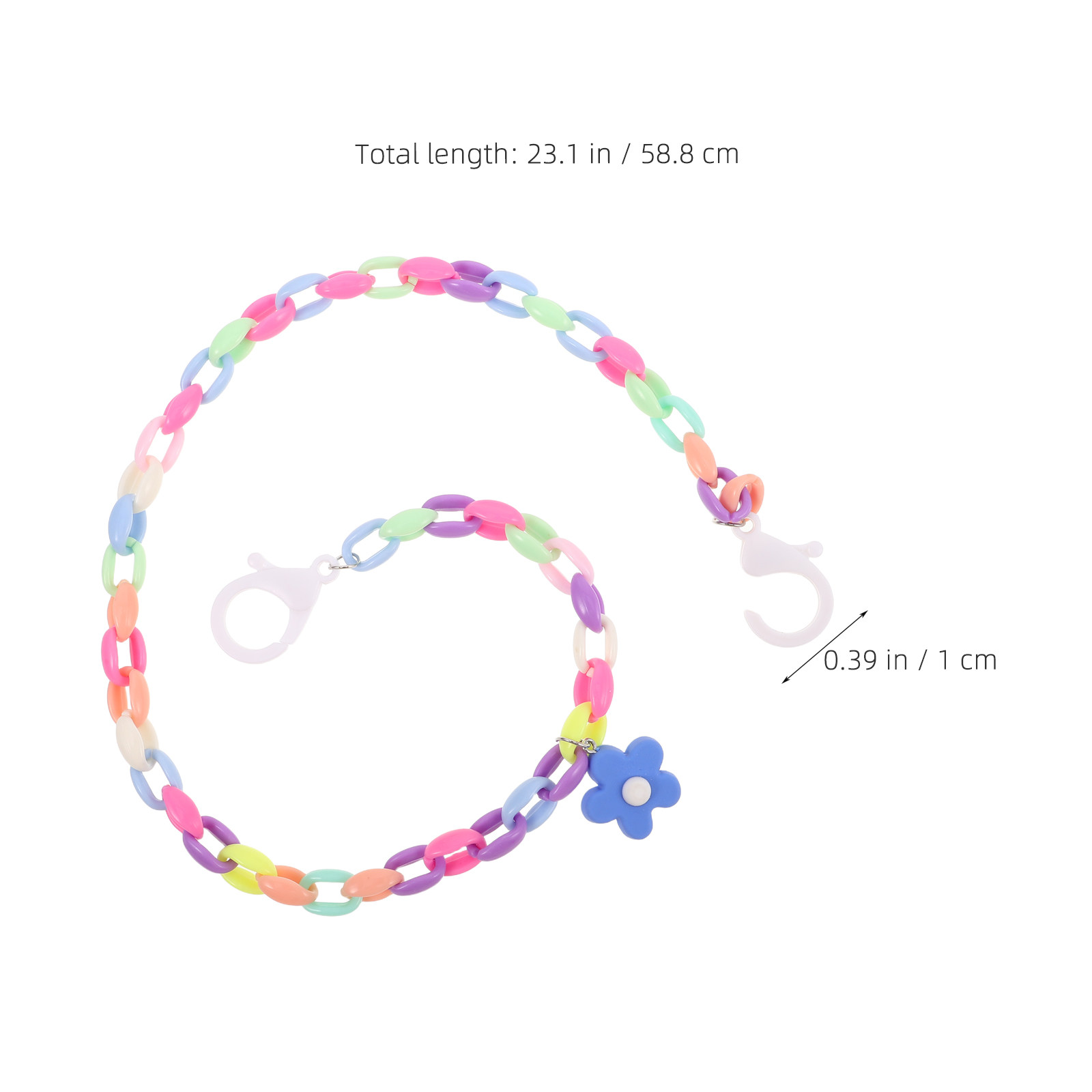 花柄のマスクチェーン。メガネチェーンとしても使用可能。軽量で - Mask Chain Holder のレビューと価格