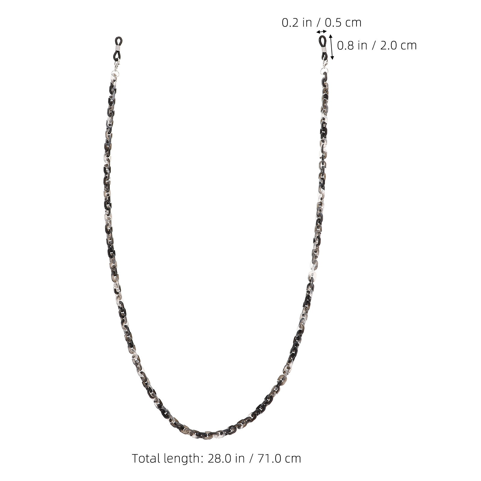 1個入り アクリル製 軽量メガネチェーン 調節可能なメガネス - Mask Chain Holder のレビューと価格